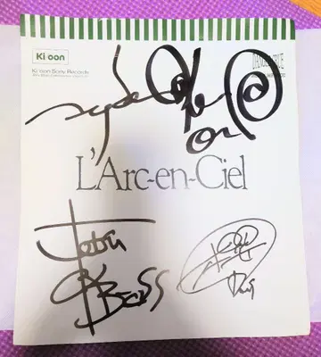 L'Arc~en~Ciel(라르크앙시엘) 사인 색지 1995년