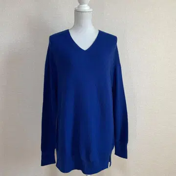 언타이틀 UNTITLED 블루 니트 2LT 빅 사이즈 새상품급