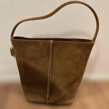 chakashodina 천연 가죽 스웨이드 백 카멜 L 사이즈