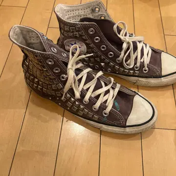 CONVERSE 스터드 하이컷 스니커즈 다크 브라운