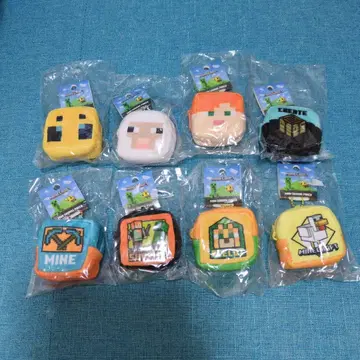 마인크래프트 미니 스퀘어 파우치 8개 세트