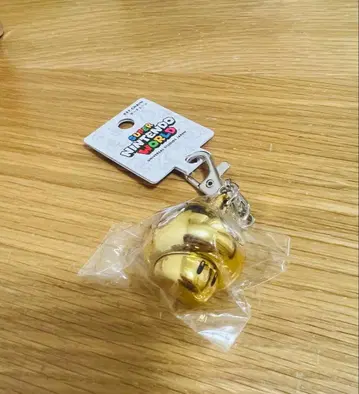 USJ 슈퍼 닌텐도 월드 키체인 골드 버섯 키링