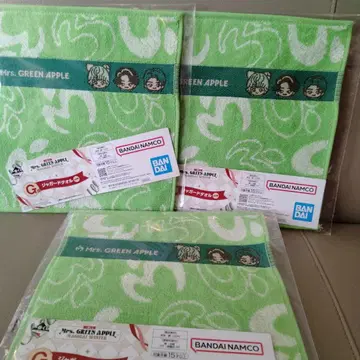Mrs. GREEN APPLE 제일복권 자카드 타월 G상 3개