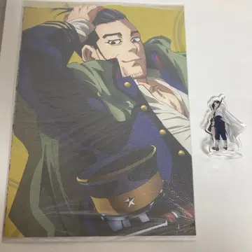 오가타 햐쿠노스케 A3 포스터와 아크릴 스탠드 골든 카무이