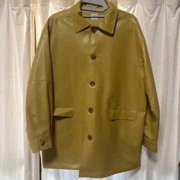 ungrid 언그리드 페이크 레더 자켓