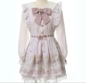 LIZLISA Melody Bunny 패턴 셋업 핑크 양산형 지뢰계