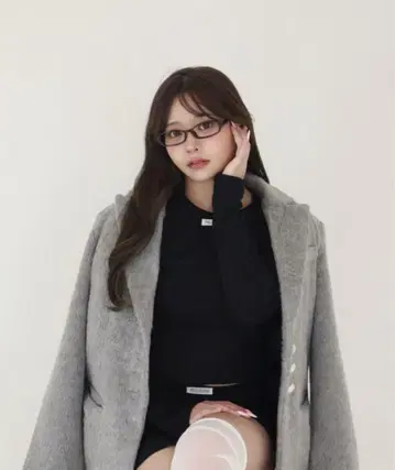 [완판템] pellsiana 샤기 자켓 그레이