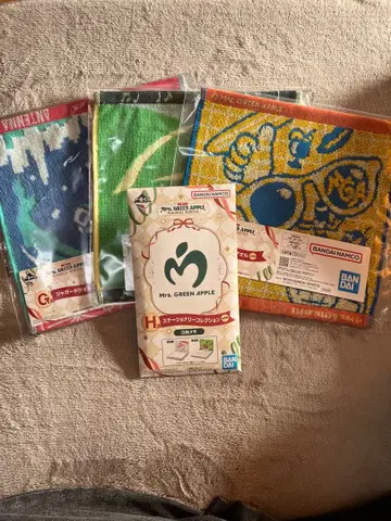 제일복권 미세스 그린애플 타월 3개 입체 메모 세트