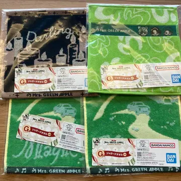 Mrs. GREEN APPLE 제일복권 G상 자카드 타월 4장 세트