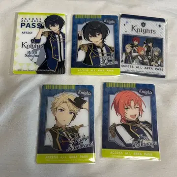 앙스타 클리어 포토 카드 츠키나가 레오 사쿠마 리츠 나루카미 아라시 5점