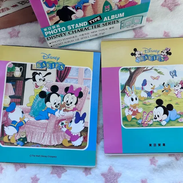 고전 디즈니 베이비 포토 앨범 2권세트 미키 구피 도날드덕