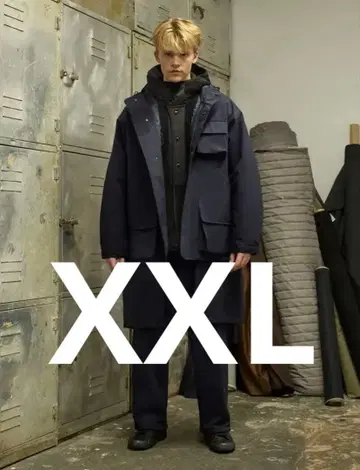 GU 엔지니어드 가먼츠 쉘 후드티 네이비 XXL