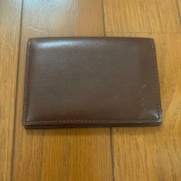 브라운 명함지갑 투명 창 포함 폴로 랄프 로렌 명함 카드 케이스 정기권