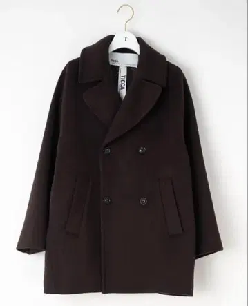 완판템 새상품 TICCA 울 피코트 2025aw 신상 블랙