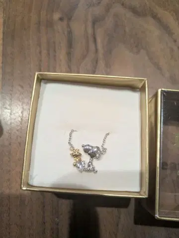 오리지널 디자인 스누피 우드스탁 하트 목걸이 한정판