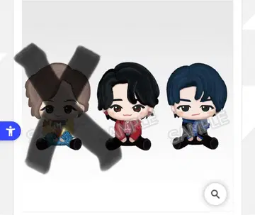 캐릭터 2체 세트 마스코트