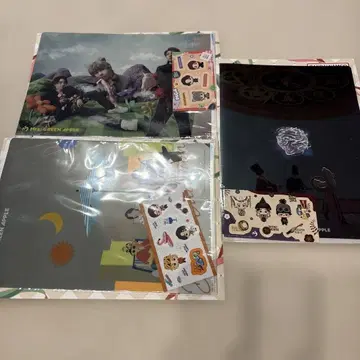 GREEN APPLE 클리어 파일 3개 세트