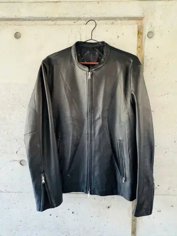 tk.TAKEO KIKUCHI 램 가죽 싱글 라이더 XL