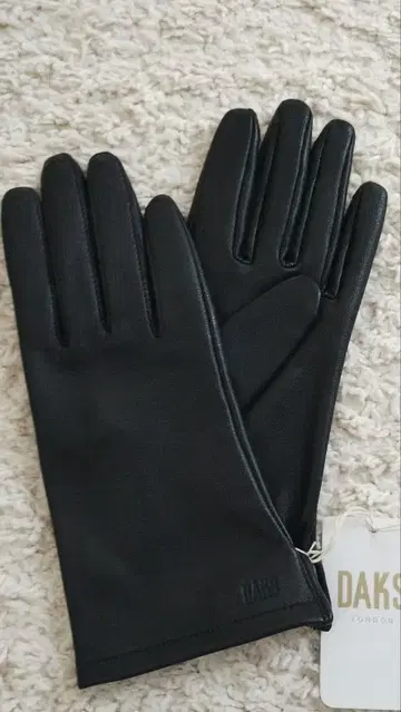 DAKS 블랙 가죽 장갑 20cm