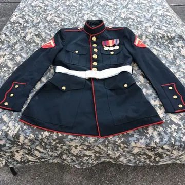 나폴레옹 밀리터리 자켓 네이비 메달 포함 41R