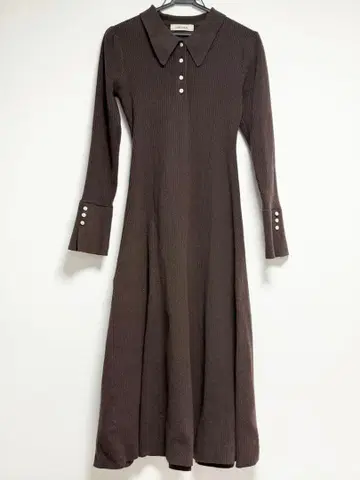 코코딜 폴로 머메이드 니트 원피스 롱 긴팔 리브 2