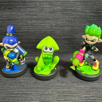 스플래툰 피규어 세트 오징어 3체 세트