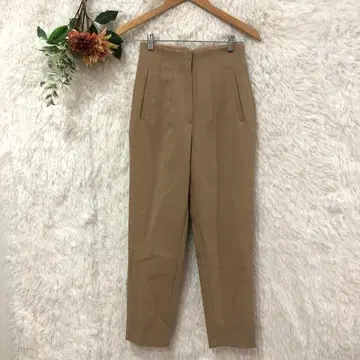 ZARA 자라 하이웨스트 팬츠 [ S ] 편안함 캐주얼 롱 레그 효과