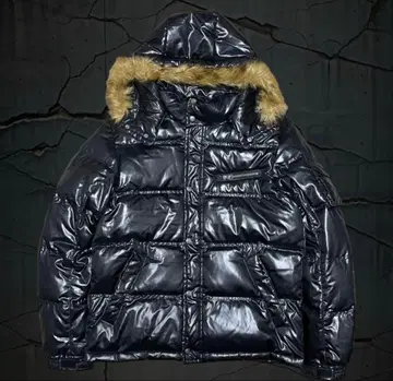 y2k 퍼 다운 자켓 기믹 헤이세이 그런지 오빠 갸루 광택