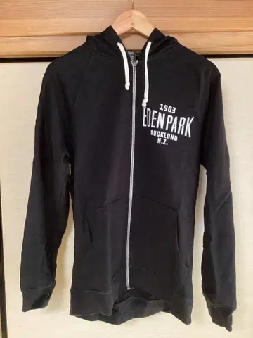 후드티 이든파크 풀 지퍼 후디 블랙 럭비 뉴질랜드