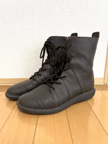 다크 브라운 가죽 부츠 24.5cm