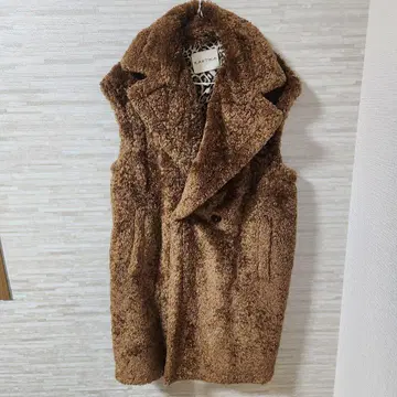 KARTIKA 테디베어 케이프 코트 보아 이탈리아제 롱 레오파드