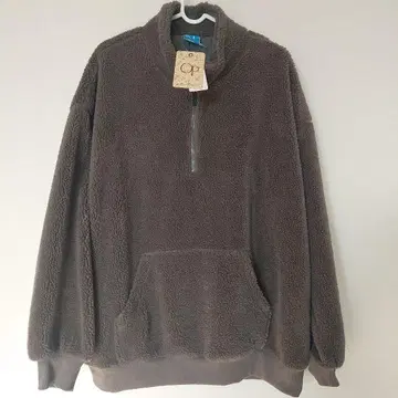 [새상품] OP 택 포함 그레이 여성 플리스 자켓 하프 지퍼