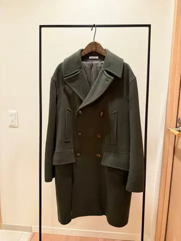 [ AURALEE ] 17AW 비버 멜톤 P-코트 사이즈 3