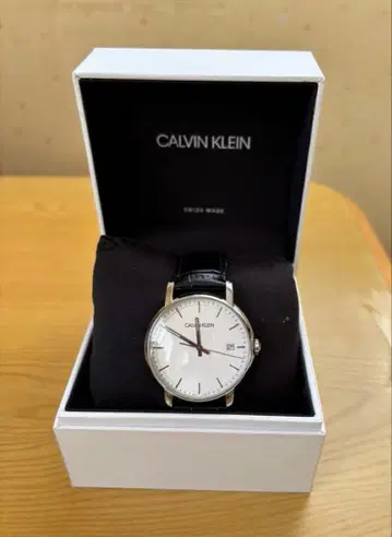 Calvin Klein 아날로그 시계 실버/화이트