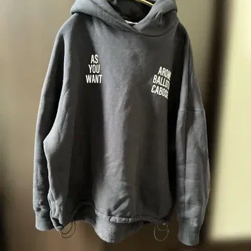 MICA&DEAL 그레이 후드 부착 후드티