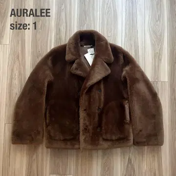 [ 새상품 ] AURALEE 오라리 울 무스탕 퍼 P코트