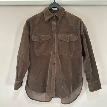 코듀로이 셔츠 자켓 브라운 프리 사이즈 가을/겨울