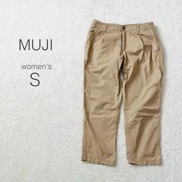 [ 무인양품 ] 크롭 테이퍼드 팬츠 치노 팬츠 면 100 캐주얼 새상품급