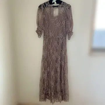 SNIDEL 레이스 드레스 허리 리본 포함