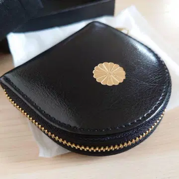 [ 황궁 한정판 ] 말발굽형 코인 케이스 블랙 블랙 컬러 지갑