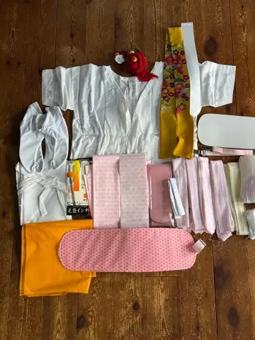 기모노 착용법 세트 장식용 깃 머리 장식