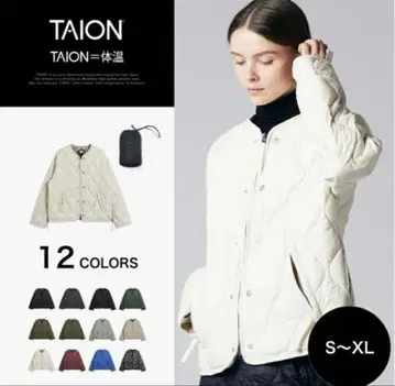 TAION 밀리터리 M65 라이너 W 지퍼 숏 다운 자켓