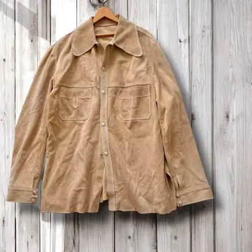 핸드메이드 스웨이드 셔츠 재킷