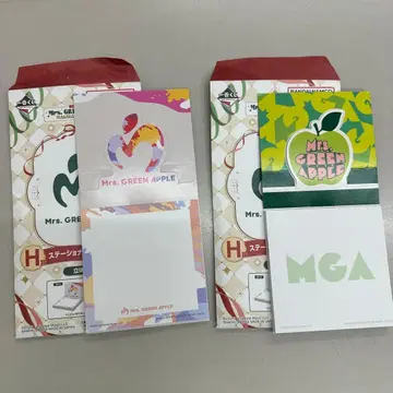 Mrs. GREEN APPLE 제일복권 입체 메모 2종 H상