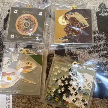 Mrs. GREEN APPLE 미세스 제일복권 F상 메탈 참 4종