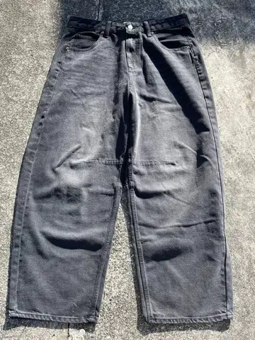 S.O.N.G. 블랙 와이드 팬츠