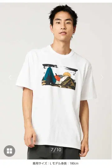 체인소 맨 화이트 T셔츠 XL 사이즈