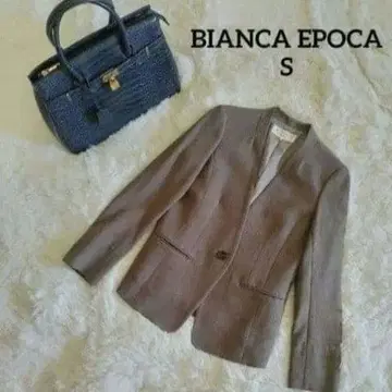 컨디션 최상 BIANCA EPOCA 자켓 36 S 그레이 노카라