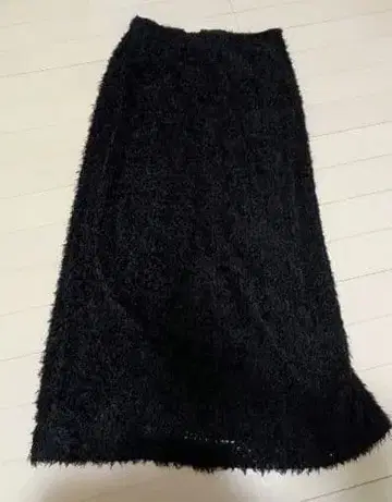 미사용 새상품 VIS 페더 샤샤 스커트 F 사이즈 블랙