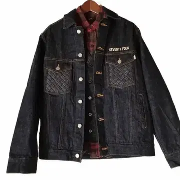 SEVENTYFOUR Intrecciato Typ 데님 재킷